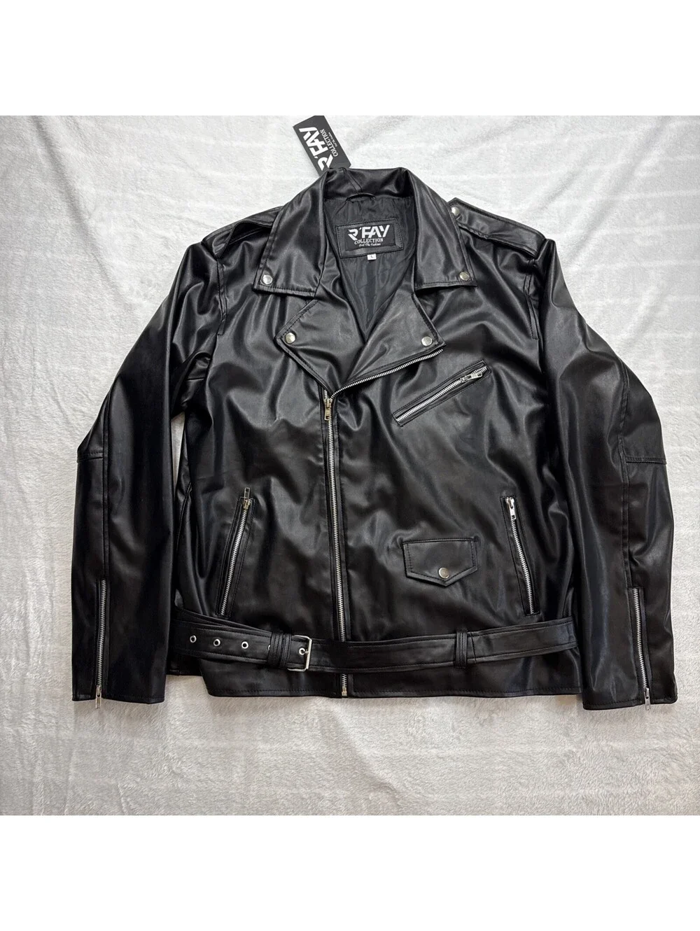 Jacket Faux Leather Serpents Riverdale Southside Side South Black Biker L